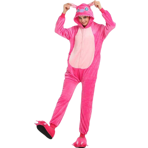 pink stitch onesie