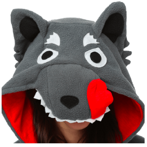 adult wolf onesie