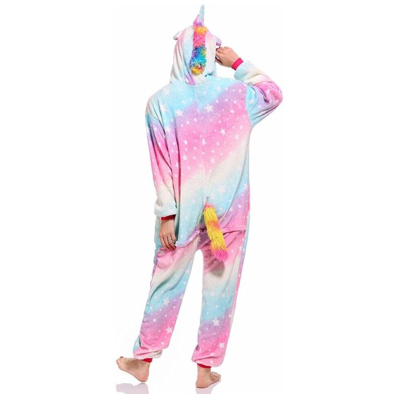 rainbow unicorn onesie adult
