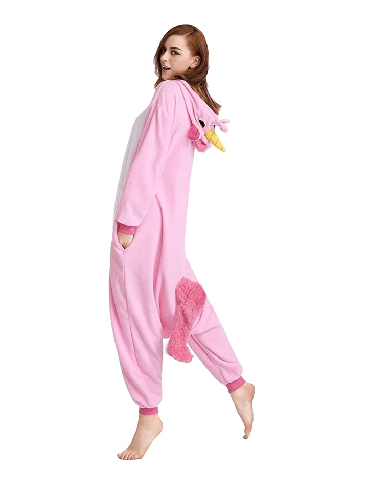 pink and white unicorn onesie