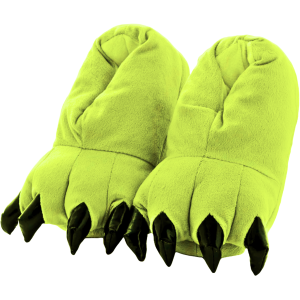 2) Lime Claw Slippers - 12K - 3