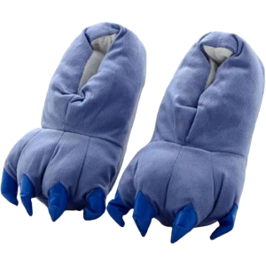 2) Blue Claw Slippers - 12K - 3