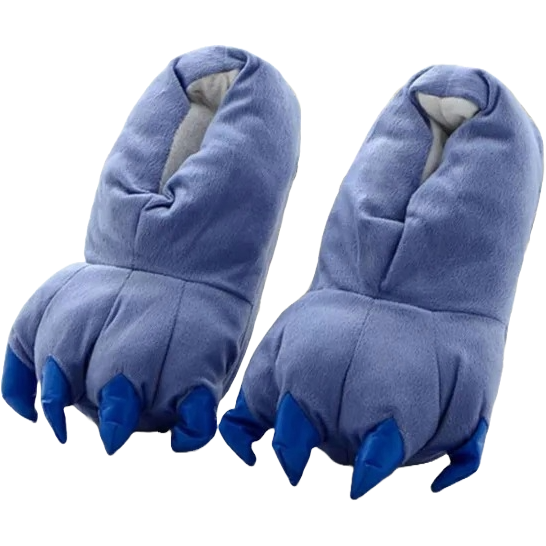 2) Blue Claw Slippers