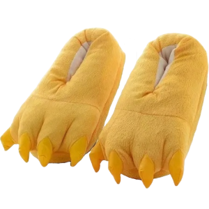 2) Yellow Claw Slippers - 12K - 3
