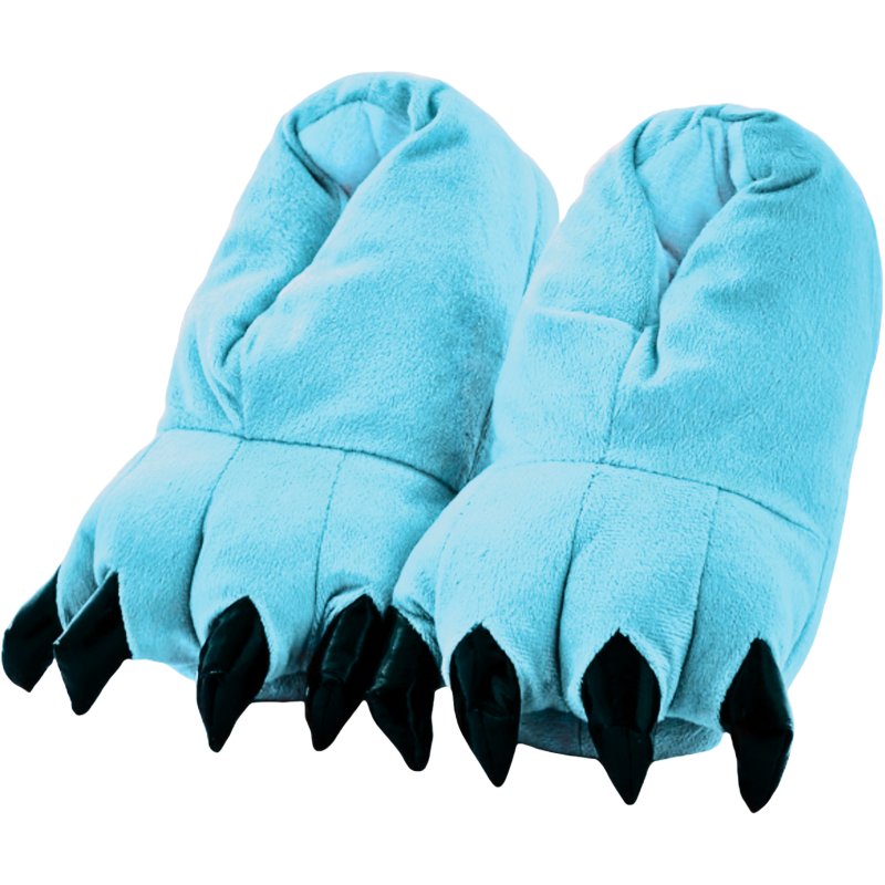 2) Turquoise Claw Slippers