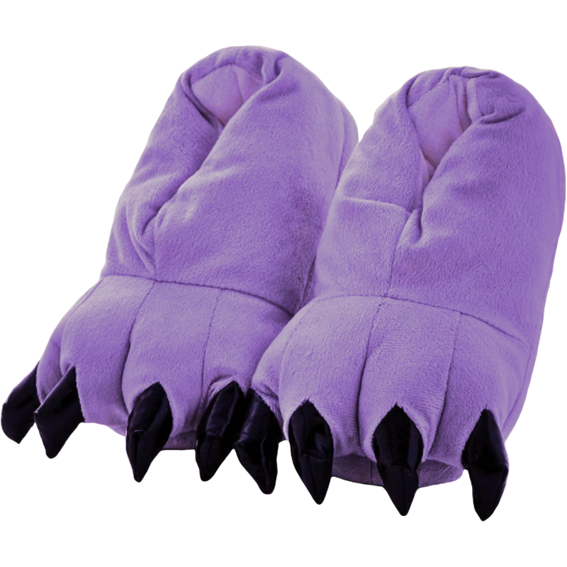 2) Purple Claw Slippers