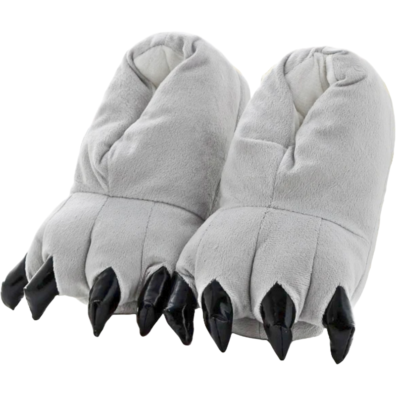 2) Grey Claw Slippers