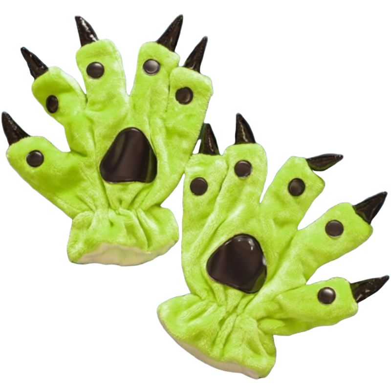 3) Lime Claw Gloves