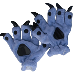 3) Blue Claw Gloves