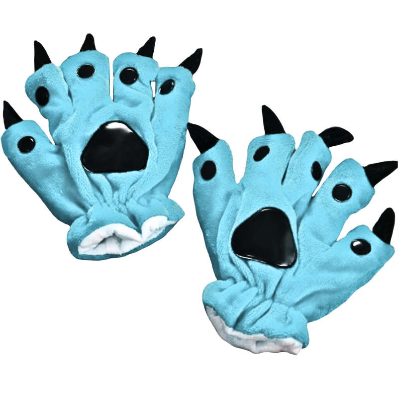 3) Turquoise Claw Gloves