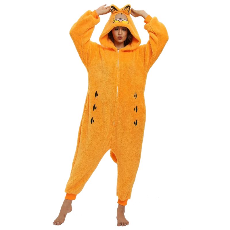 adult garfield onesie