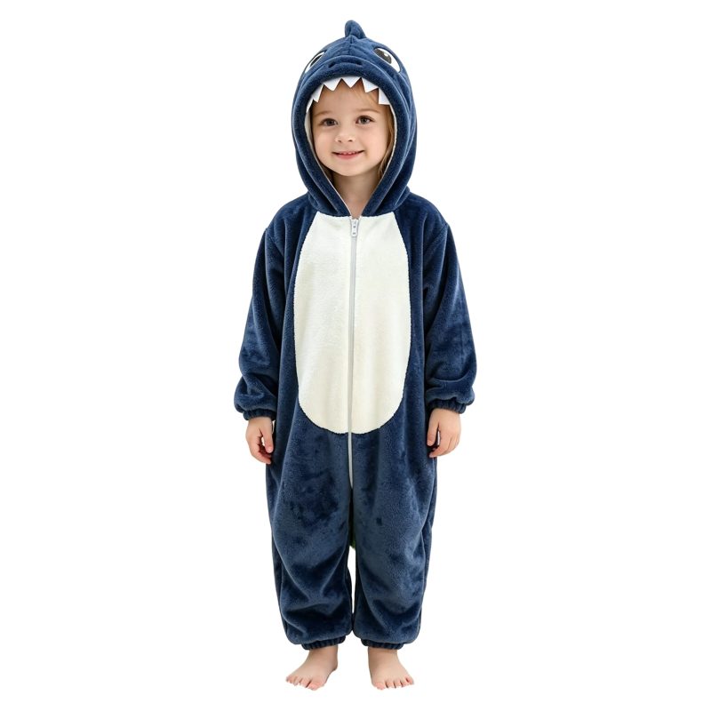 Baby Navy Blue Shark Onesie