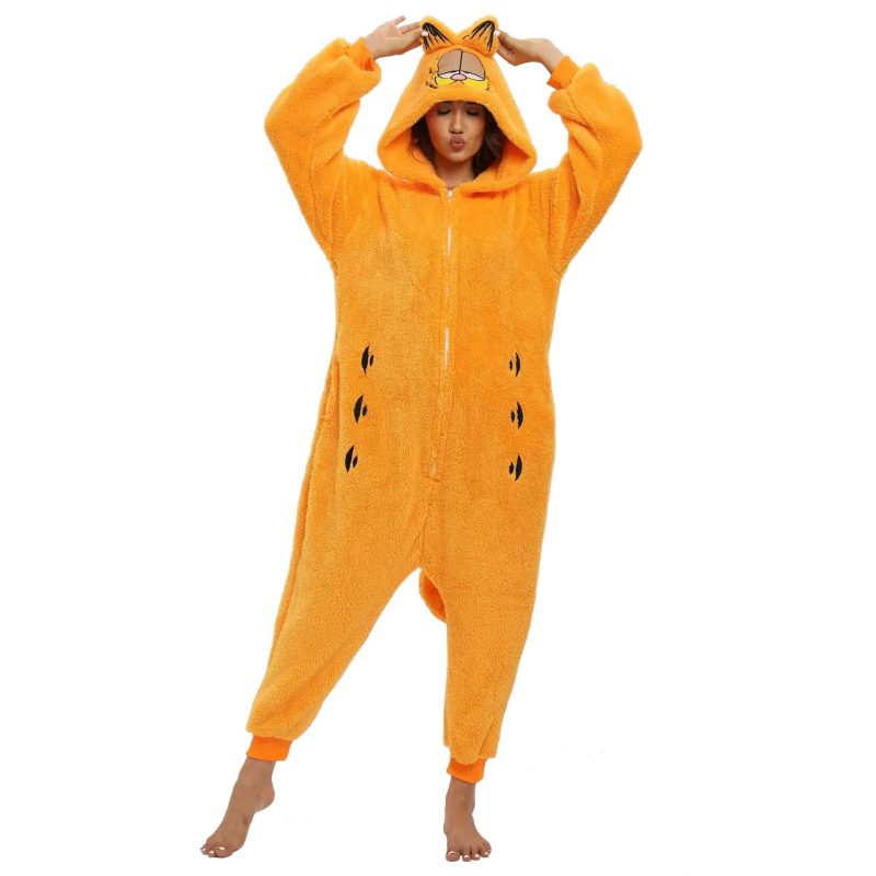 adult garfield onesie