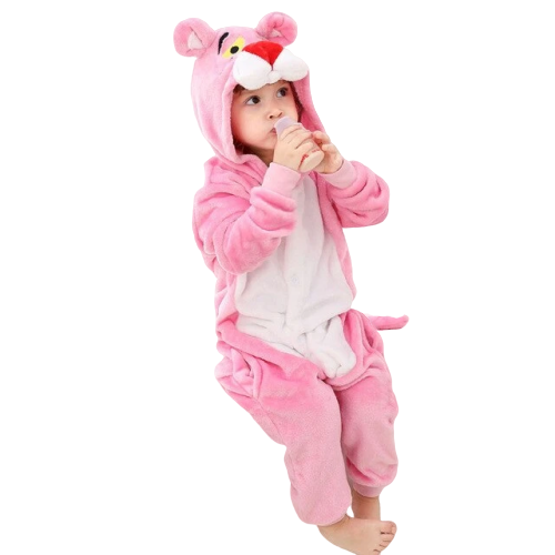 Kids Pink Panther Onesie Pyjamas