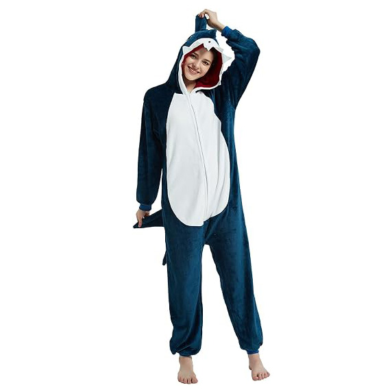 Navy Blue Shark Onesie