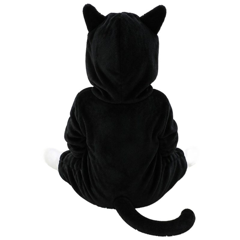 Baby Black Cat Onesie Baby Black Cat Onesie